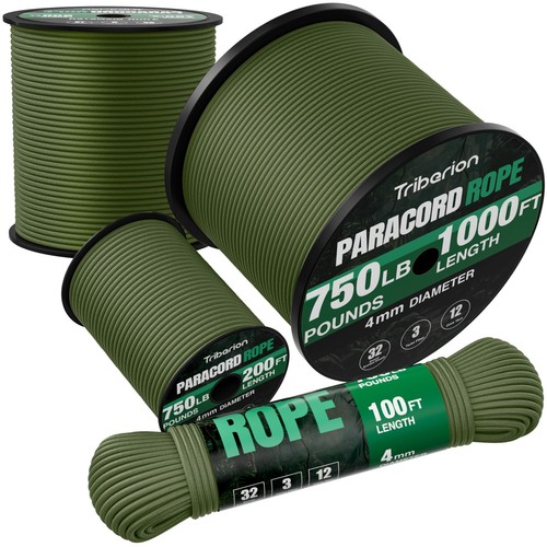 Paracord rope 750lb 1000ft - paracord,