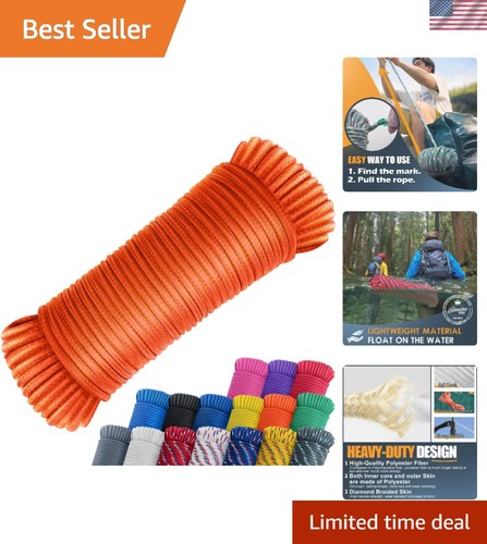 100 orange polyester - 100, 1/4"